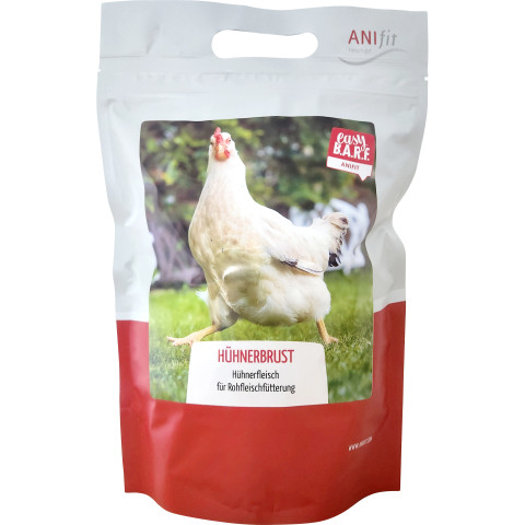 Cat Dog Accessories B.A.R.F. Easy Barf Chicken Breast (Hühnerbrust) 350g 1 Piece -1- Anifit